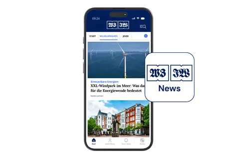 Smartphone mit der News-App