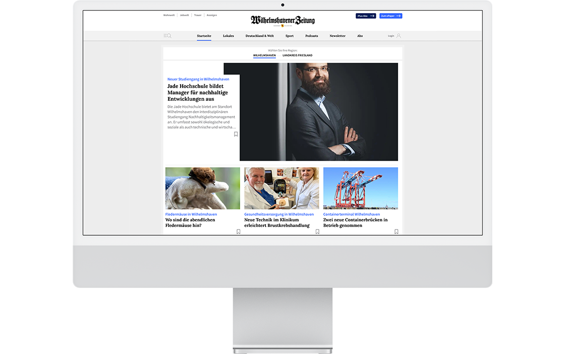 Wilhelmshavener Zeitung Website