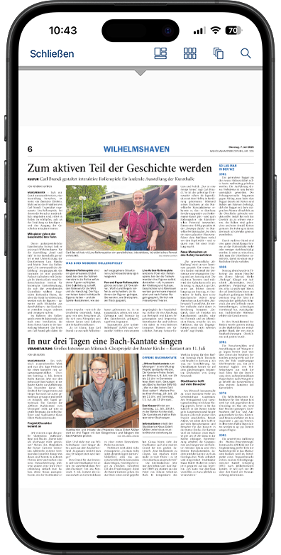 WZ & JW  premium-App, Ansicht 2