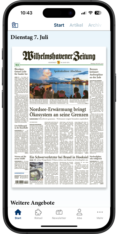 WZ & JW premium-App, Ansicht 1